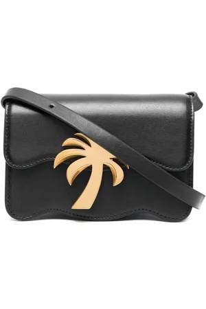 Palm Angels Taske, Dame, Sort, ONE SIZE, Bomuld, Palm Beach Crossbody Mini Taske