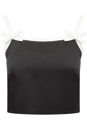 Msgm Top, Dame, Sort, M, Polyester, Ærmeløs T-shirt