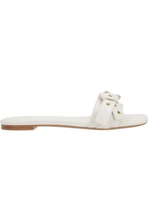 Chloé Sko, Dame, Hvid, 39 EU, Læder, Mae Slide Sandaler
