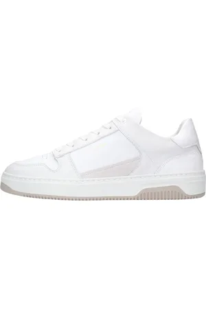 Nubikk Sko, Herre, Hvid, 40 EU, Læder, Low Top Court Sneakers