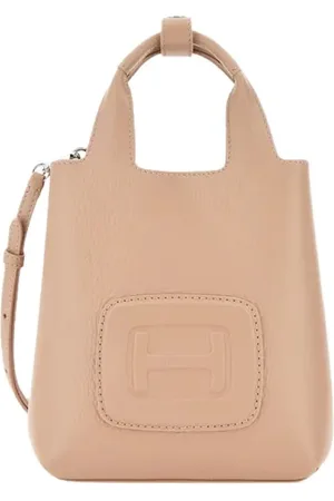 Hogan Taske, Dame, , ONE SIZE, Læder, Tekstureret Læder Mini Shoppingtaske