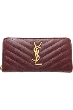 Saint Laurent Pre-owned, Dame, Brun, ONE SIZE, Tyl, Pre-owned Laeder punge