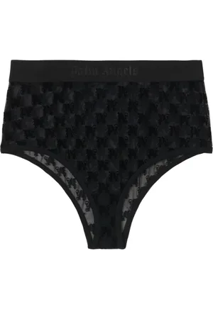 Palm Angels Undertøj, Dame, Sort, S, Monogram Lace Underwear
