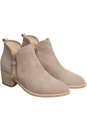Nero Giardini Sko, Dame, Grå, 36 EU, Suede, Perforerede Suede Hæle Støvler