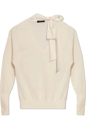 Fabiana Filippi Strik, Dame, , M, Sweater med bindedetalje