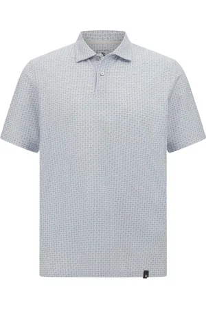 Boggi Milano Top, Herre, Blå, S, Bomuld, Cotton Blend Jersey Polo Shirt