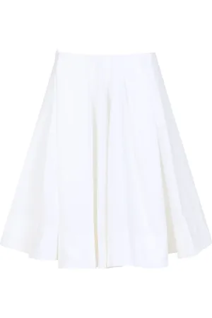 Jacquemus Nederdel, Dame, Hvid, XS, Bomuld, Hvid Bomuld Nederdel Elegant Stilfuld