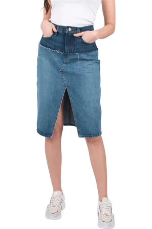 Frame Nederdel, Dame, Blå, W27, Denim, Denim Nederdel