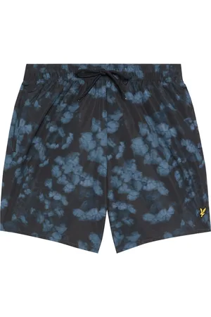 Lyle & Scott Badetøj, Herre, Blå, XL, Badetøj Digital Blomsterprint Badeshorts