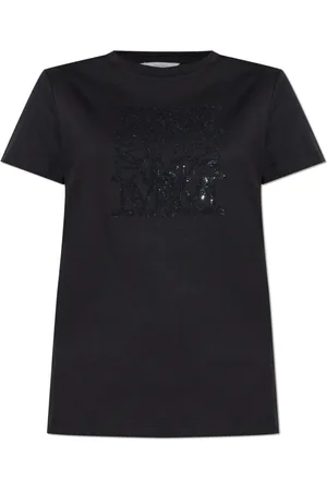 Max Mara Top, Dame, Sort, S, Bomuld, T-shirt Giovane