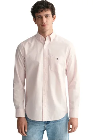 GANT Skjorte, Herre, Lyserød, 3XL, Bomuld, Klassisk Oxford Regular Fit Skjorte