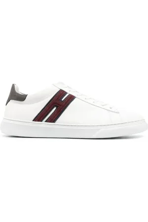 Hogan Sko, Herre, Hvid, 39 1/2 EU, Læder, Hvide læder sneakers med ruskind detaljer