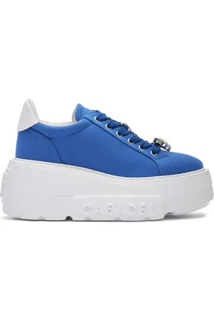 Casadei Sko, Dame, Blå, 40 EU, Læder, Nexus Queen Bee Sneakers