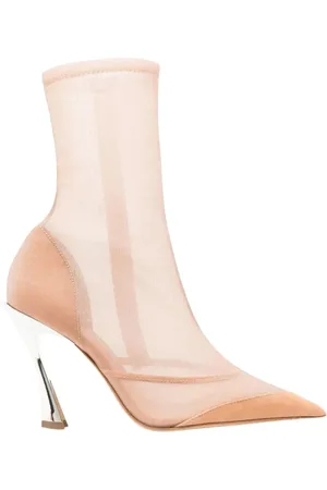 MUGLER Sko, Dame, , 38 1/2 EU, Læder, Mesh Ankelstøvler