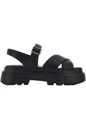 Hogan Sko, Dame, Sort, 37 1/2 EU, Læder, Platform Sandaler