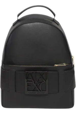 Armani Exchange Taske, Dame, Sort, ONE SIZE, Uld, Sort Imiteret Læder Rygsæk Stilfuld Praktisk