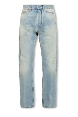 Palm Angels Jeans, Herre, Blå, W33, Straight-cut Jeans