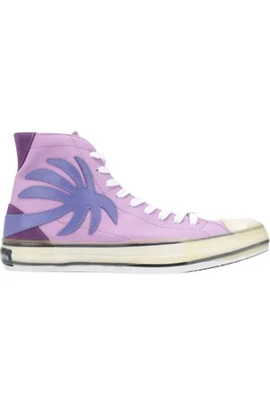 Palm Angels Sko, Herre, Lilla, 43 EU, Palm High-Top Sneakers
