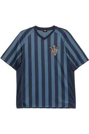 Fendi Top, Herre, Blå, XL, Uld, T-Shirt Stof Blå