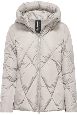 Bomboogie Jakke, Dame, Grå, S, Uld, Diamond Quiltet Kort Dunjakke