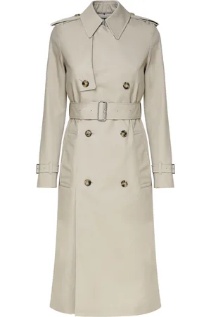 Burberry Frakke, Dame, , 3XS, Bomuld, Trenchcoat med dobbelt knaplukning