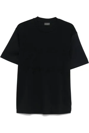 Emporio Armani Top, Herre, Blå, S, Blå T-shirts og Polos Crew Neck