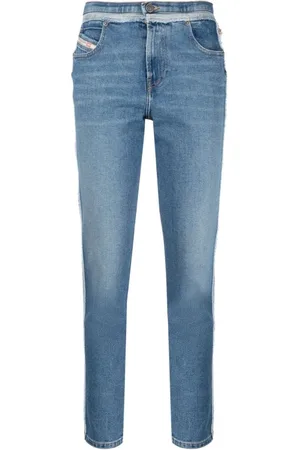 Diesel Jeans, Dame, Blå, W29, Bomuld, Slim-fit Jeans