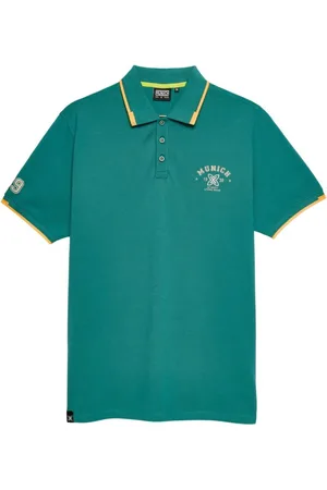 Munich Top, Herre, Grøn, L, Grøn tekstil herre polo skjorte