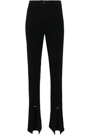 MUGLER Bukser, Dame, Sort, XS, Metallic Detail Split Cuffs Jakke