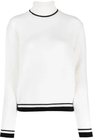 Msgm Strik, Dame, Hvid, L, Uld, Turtleneck Strik