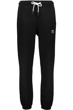 Palm Angels Bukser, Herre, Sort, L, Bomuld, Bomulds joggingbukser med elastisk linning