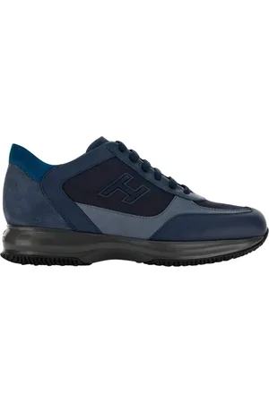Hogan Sko, Herre, Blå, 43 1/2 EU, Læder, Læder Sneakers