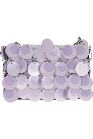 Paco rabanne Taske, Dame, Lilla, ONE SIZE, Uld, Lila Sparkle Nano Taske