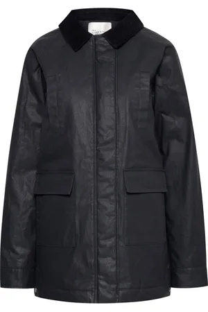 My Essential Wardrobe Jakke, Dame, Sort, L, Uld, Casual Vokset Jakke