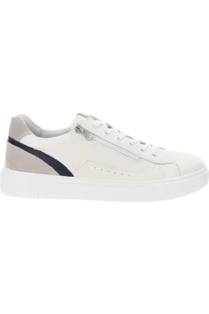 Nero Giardini Sko, Herre, Hvid, 41 EU, Uld, Læder Sneakers Stilfuld Komfort