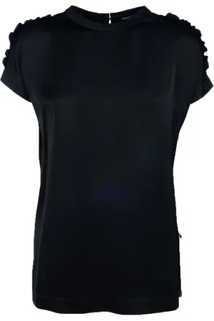 Fabiana Filippi Bluser & Skjorter, Dame, Sort, L, Bomuld, Casual Bomulds T-shirt
