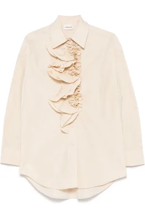 P.A.R.O.S.H. Bluser & Skjorter, Dame, , XS, Uld, Neutral skjorte for et stilfuldt look