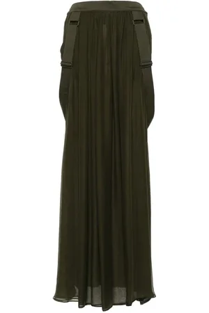 Max Mara Nederdel, Dame, Grøn, XS, Silke Jedy Maxi Nederdel