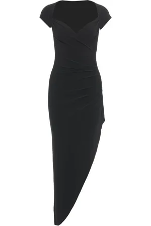 Norma Kamali Kjole, Dame, Sort, S, Midi Kjole