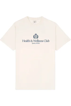 Sporty & Rich Top, Dame, , XL, Bomuld, Crest T-Shirt - Cream