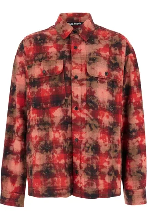 Palm Angels Skjorte, Herre, Flerfarvet, S, Tyl, Vintage Check Shirt