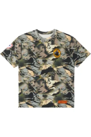 Heron Preston Top, Herre, Grøn, S, Bomuld, Camouflage Tee