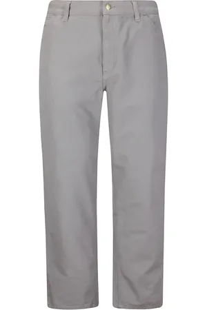 Carhartt Bukser, Herre, Grå, W34, Bomuld, Bomuldsbukser med lynlås og lommer