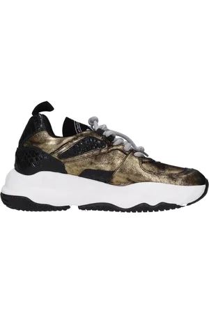 P448 Sko, Dame, Flerfarvet, 37 EU, Læder, Læder Sneakers
