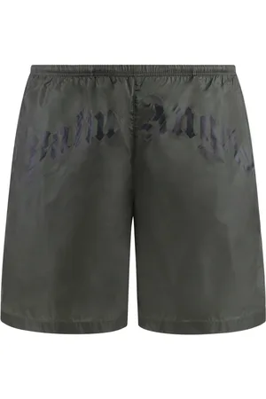 Palm Angels Badetøj, Herre, Grøn, S, Mesh Lining Badeshorts