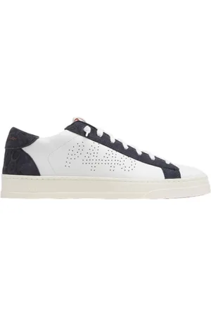 P448 Sko, Herre, Hvid, 45 EU, Bomuld, Jack Navy/Jeans Sneaker