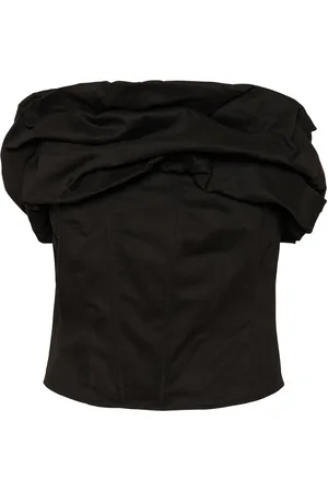 My Essential Wardrobe Top, Dame, Sort, L, Glammw Top Bluse