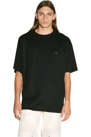 MUGLER Top, Herre, Sort, L, Bomuld, Silverfarvet Hardware Crewneck T-shirt