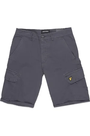 Lyle & Scott Shorts, Herre, Blå, W30, Tyl, Cargo Shorts Mørk Navy Bermuda Style