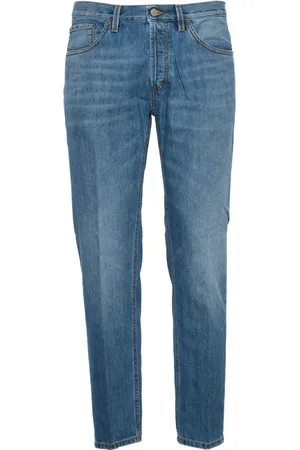 Dondup Jeans, Herre, Blå, W32, Denim, Blå Denim Gulerods Jeans